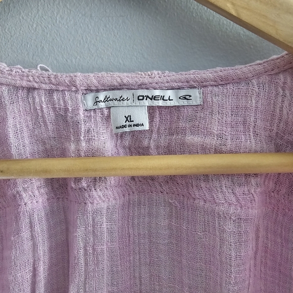 O'neill Saltwater Lavender Coverup Romper XL - Picture 6 of 9